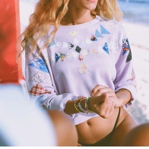 DANNIJO Lavender patchwork sweatshirt